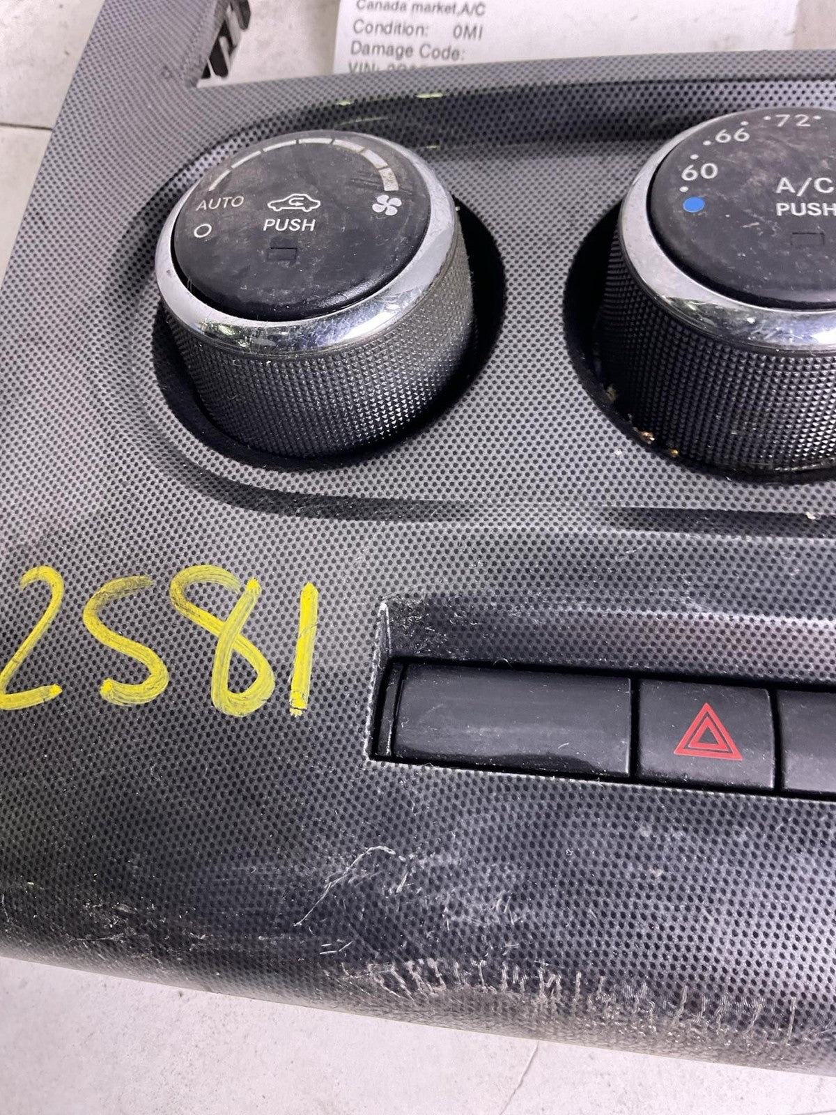 Heater A/c Control DODGE CHALLENGER 11 12 13 141