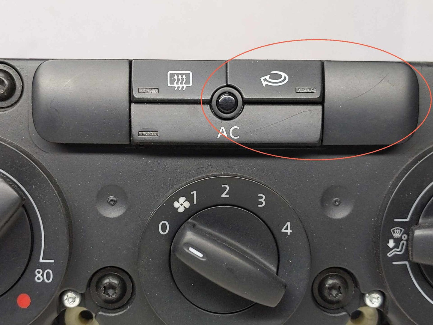 Heater A/c Control JETTA EXCEPT GLI 05 06 07 086