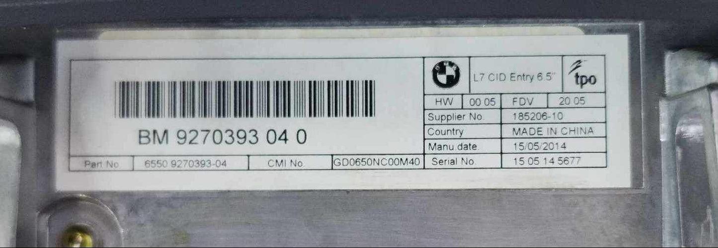 Info-gps-tv Screen BMW 320 SERIES 12 13 14 15 16 173