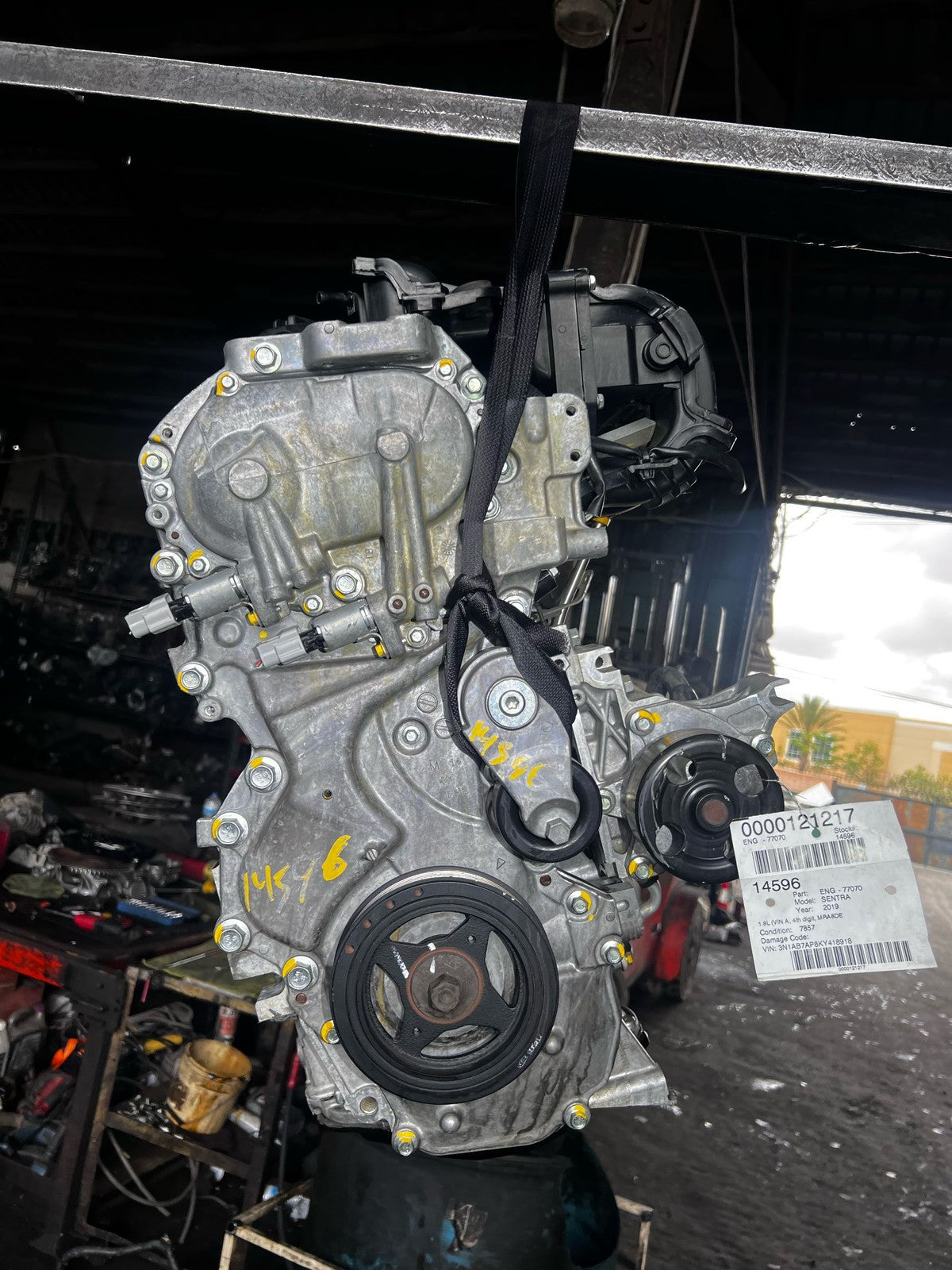 2019 Nissan Sentra 1.8L 4D CVT Engine Assembly MRA8DE Fits 13-196