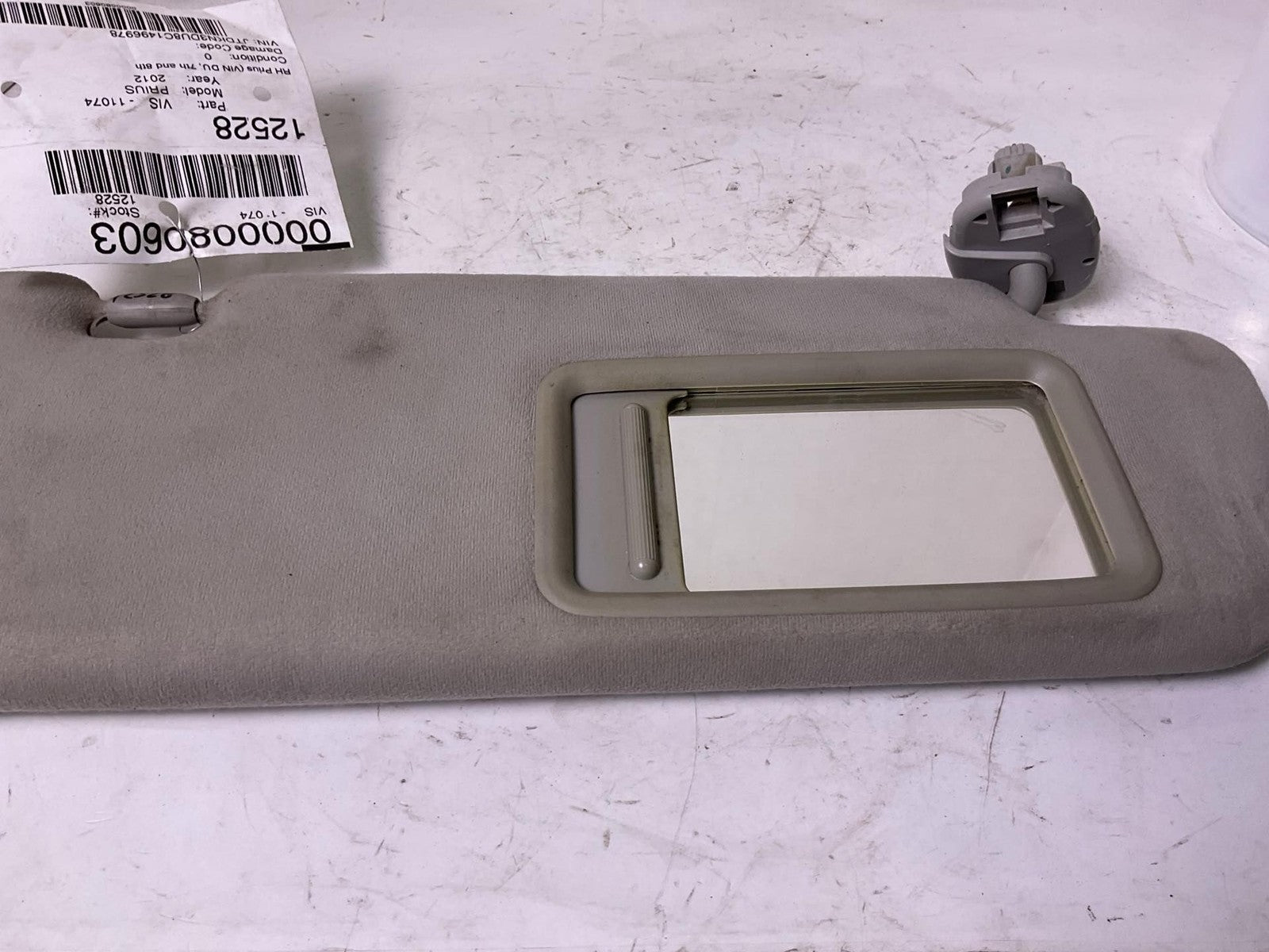 Sun Visor TOYOTA PRIUS Right 10 11 12 13 14 151