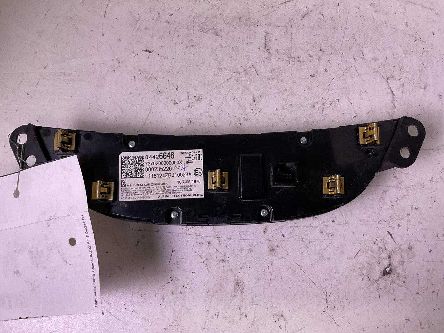 Heater A/c Control CHEVY MALIBU 182