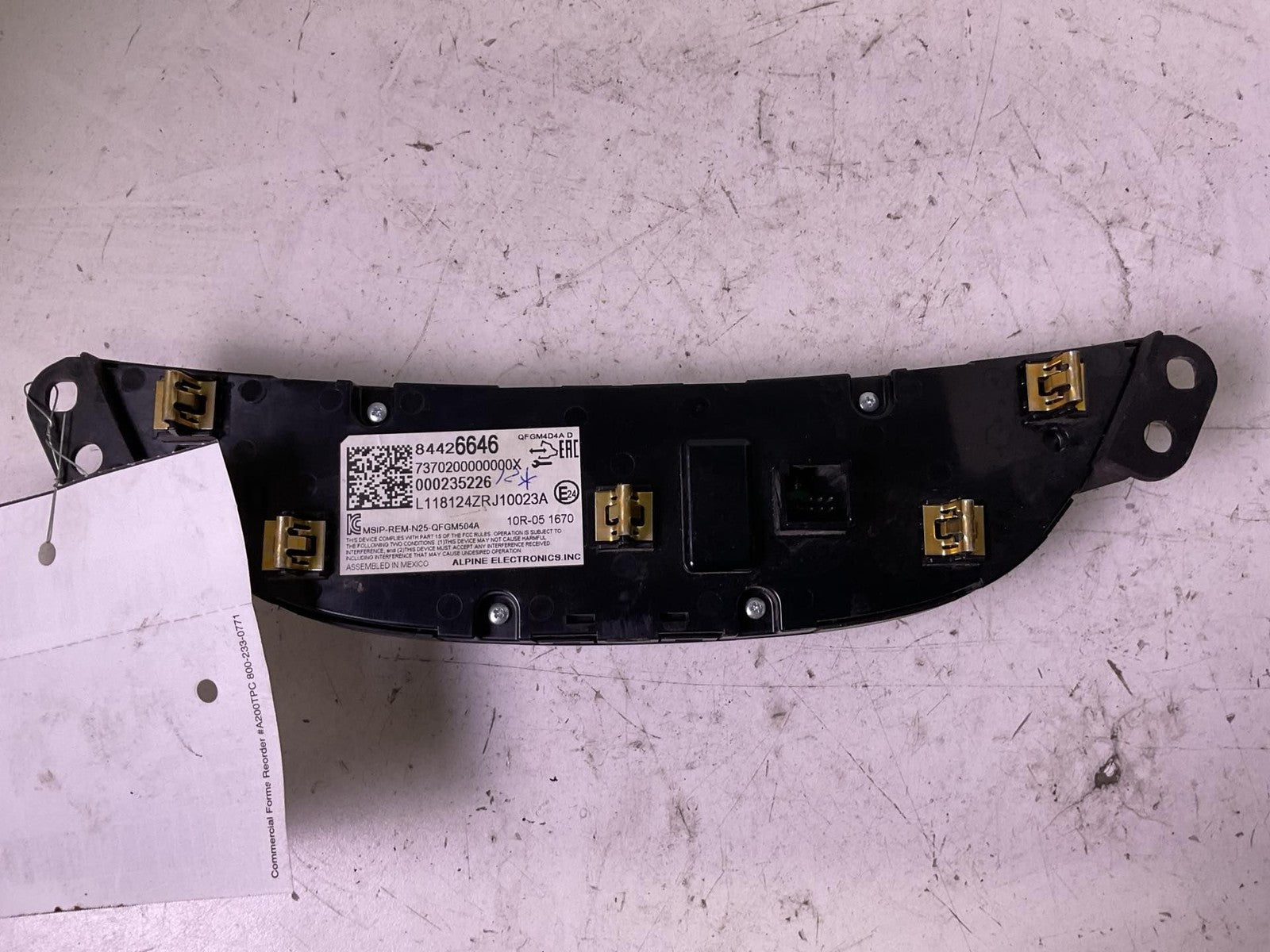 Heater A/c Control CHEVY MALIBU 182