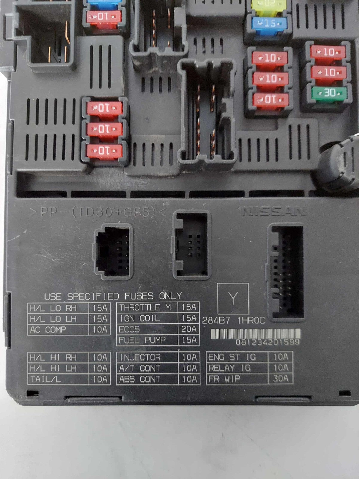 Engine Fuse Box NISSAN VERSA 13 14 15 16 17 18 193