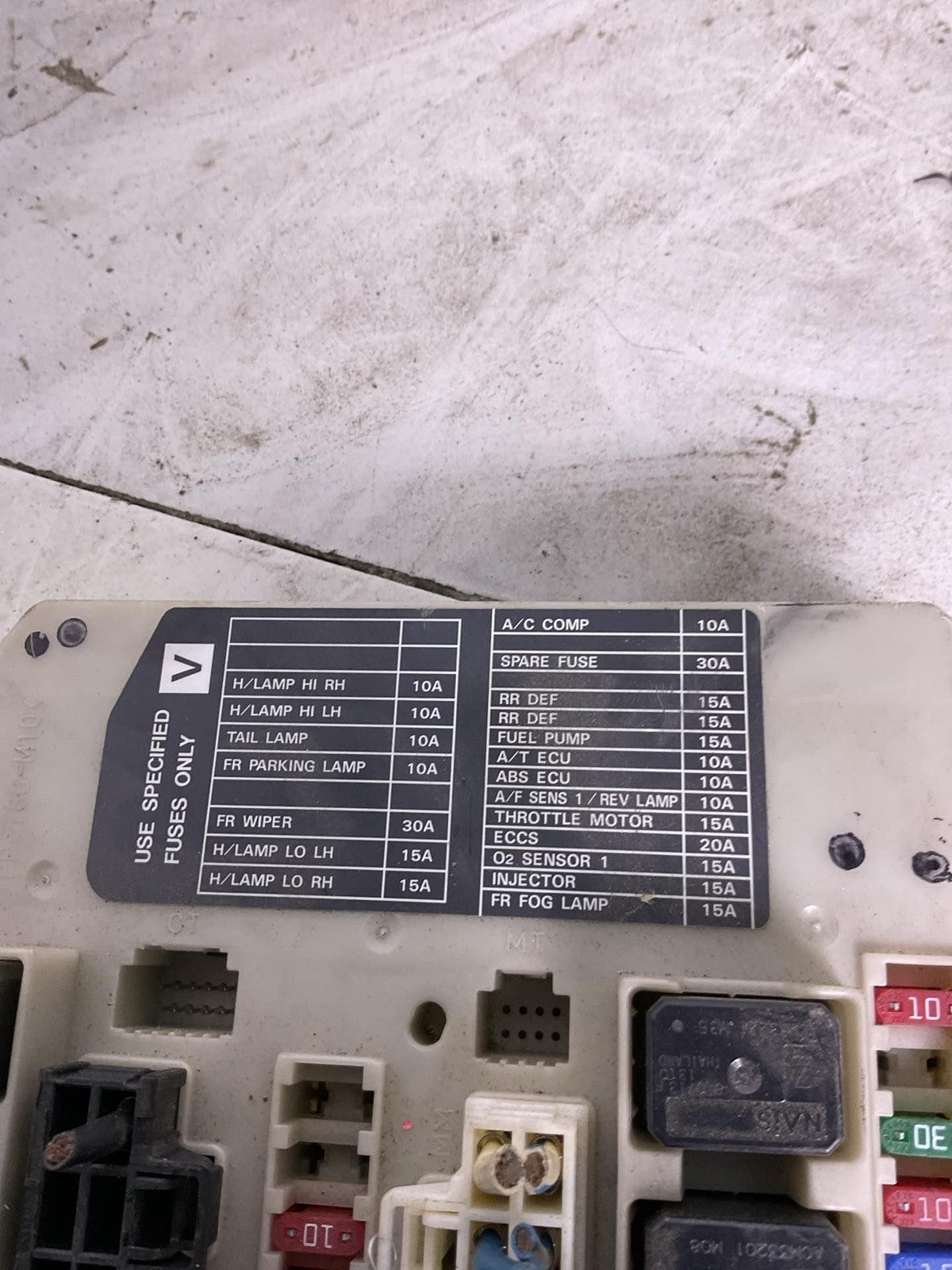 Engine Fuse Box NISSAN SENTRA 07 08 09 10 11 121