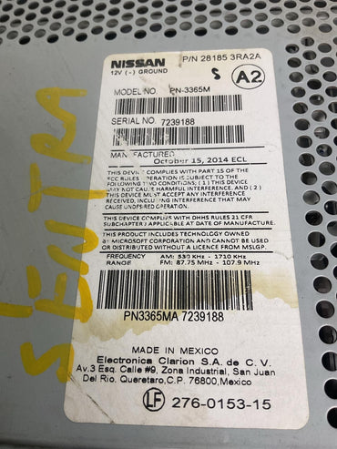 Car Stereo Radio Equipment Audio & Visual For 2013-2019 Nissan Sentra1