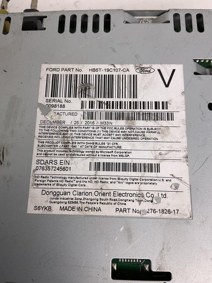 Audio & Visual Equip.(radio) FORD EXPLORER 16 171