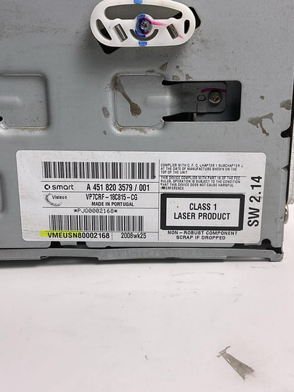 Audio & Visual Equip.(radio) SMART FORTWO 08 09 10 11 12 13 14 15 164