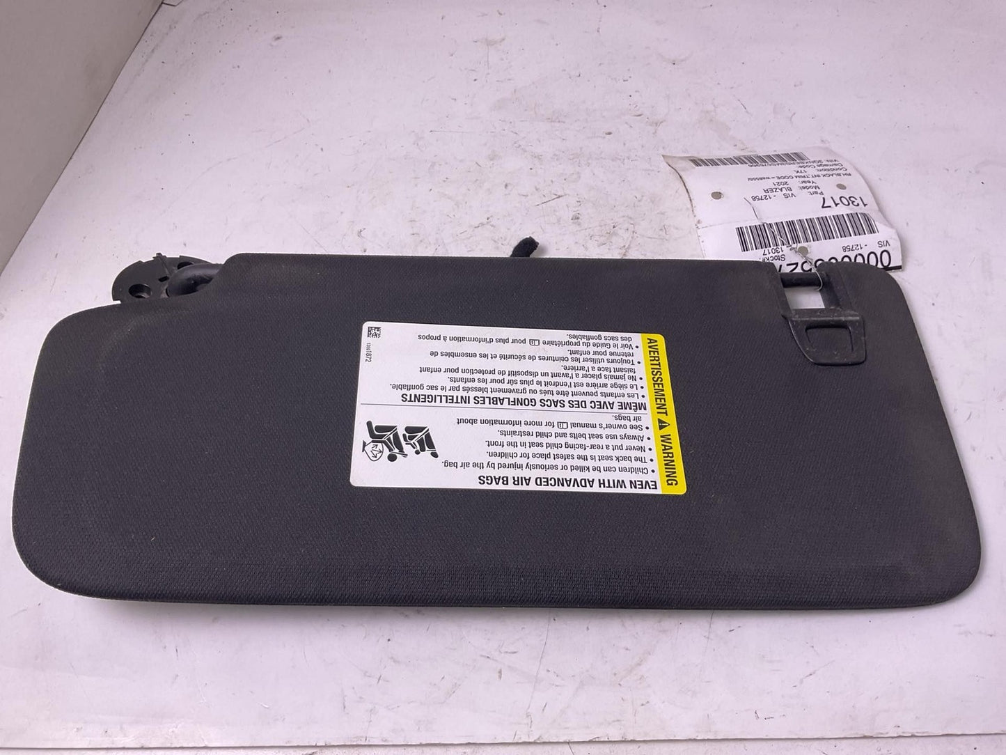 Sun Visor CHEVROLET BLAZER Right 19 20 21 22 23 242