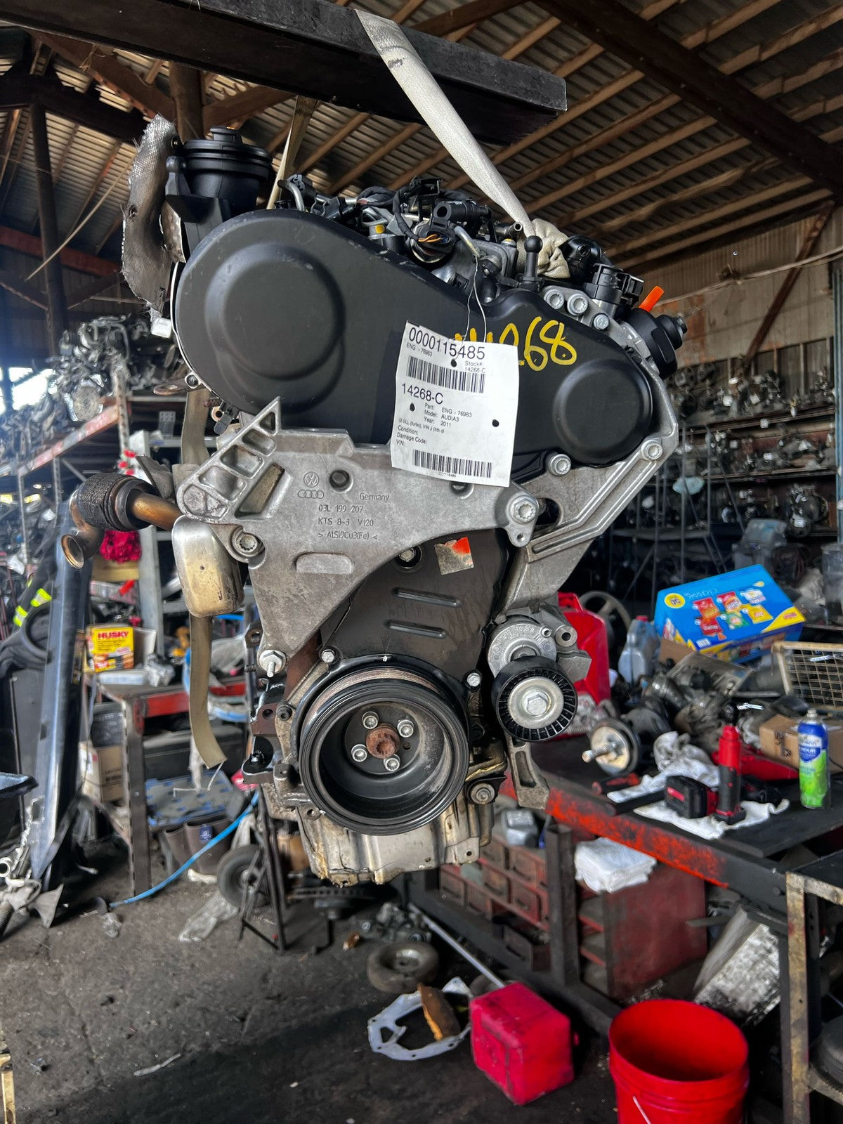 2011 Audi A3 TDI 2.0L Diesel Engine Assembly CBEA OEM 140HP VIN J Fits 10-135
