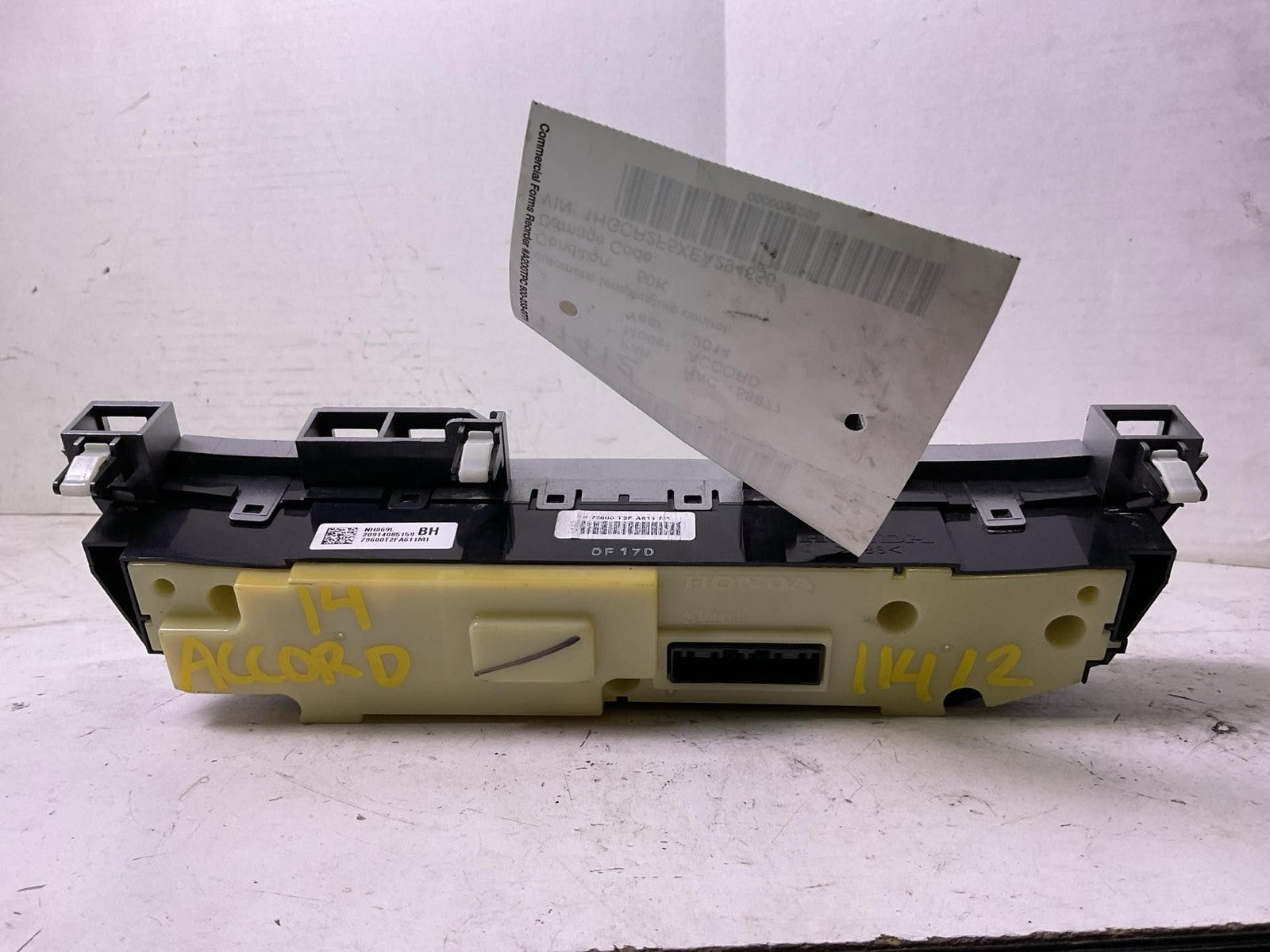 Heater A/c Control HONDA ACCORD 13 14 153