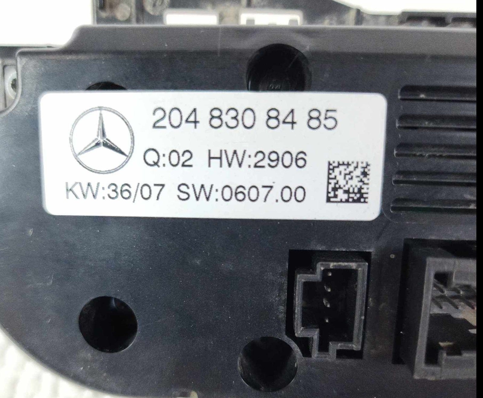 Heater A/c Control MERCEDES C-CLASS 085