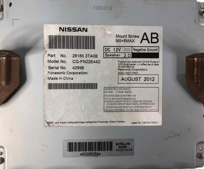 Audio & Visual Equip.(radio) NISSAN ALTIMA 13 144