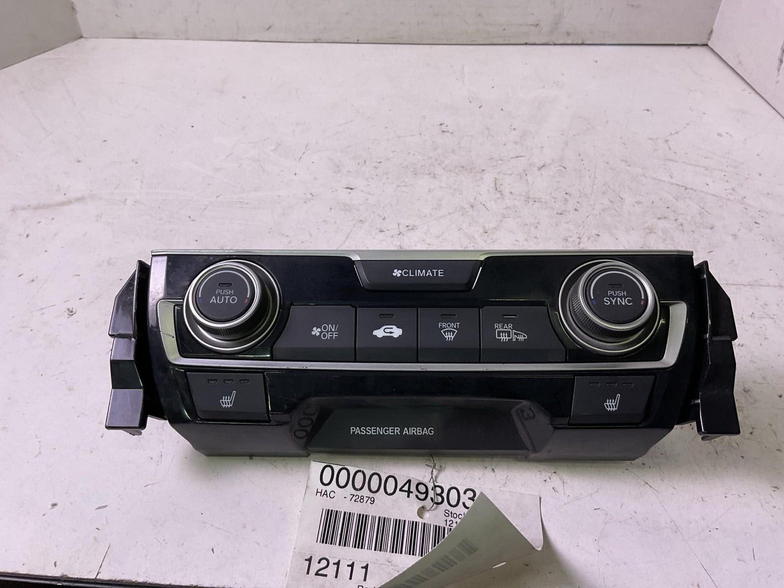 Heater A/c Control HONDA CIVIC 16 17 18 19 20 210