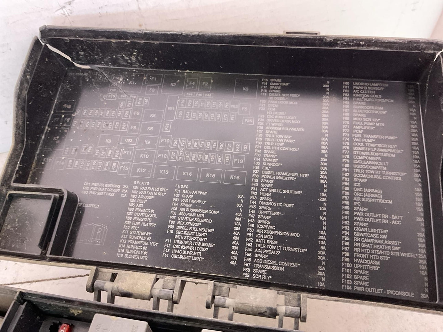 Engine Fuse Box DODGE PICKUP 1500 171