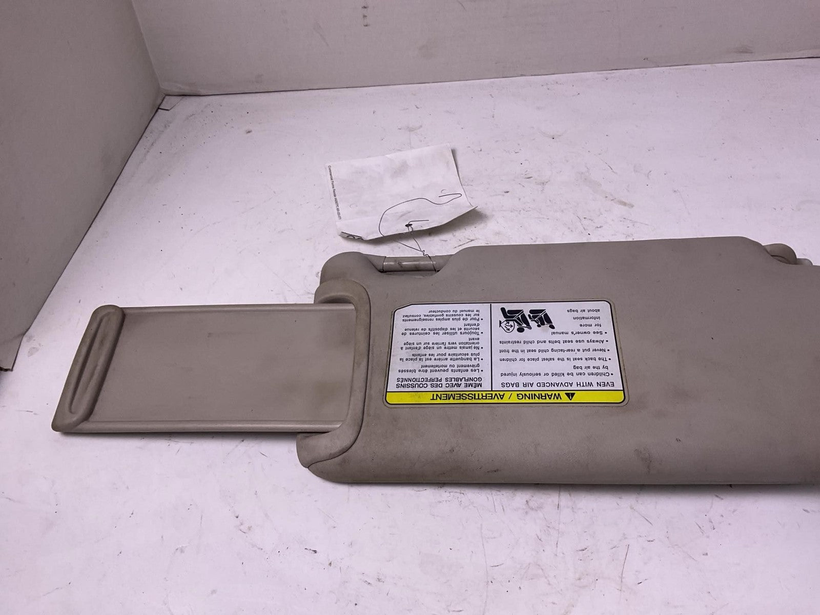 Sun Visor NISSAN VERSA Left 16 17 18 193