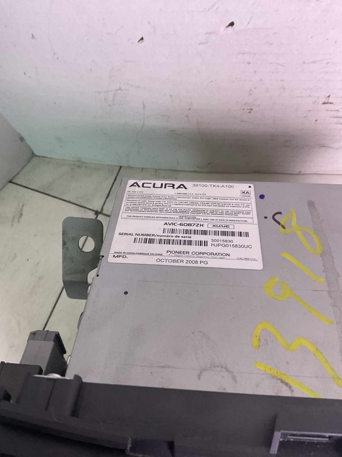 Audio & Visual Equip.(radio) ACURA TL 094