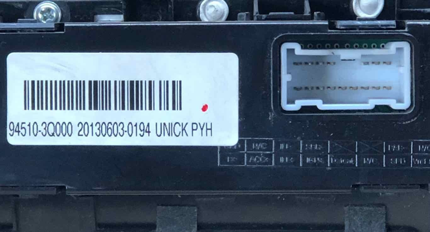 Heater A/c Control HYUNDAI SONATA 11 12 134