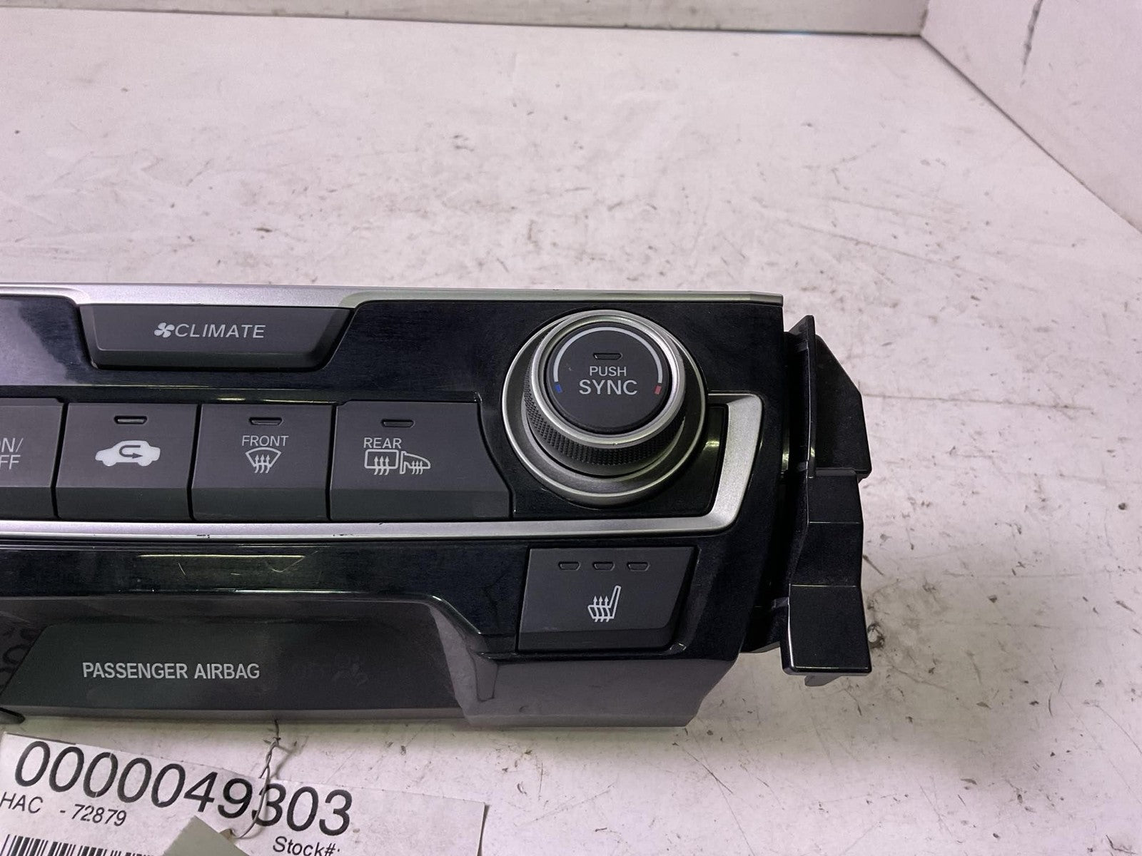 Heater A/c Control HONDA CIVIC 16 17 18 19 20 211