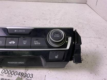 Heater A/c Control HONDA CIVIC 16 17 18 19 20 211