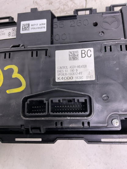 Heater A/c Control MAZDA 3 17 182