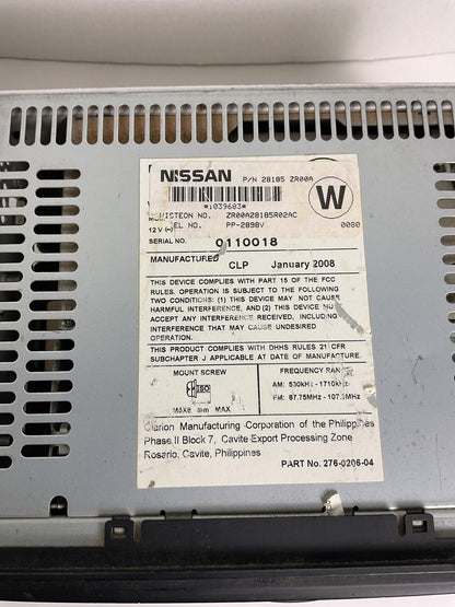 Audio & Visual Equip.(radio) NISSAN TITAN 05 06 07 09 10 11 12 13 14 151