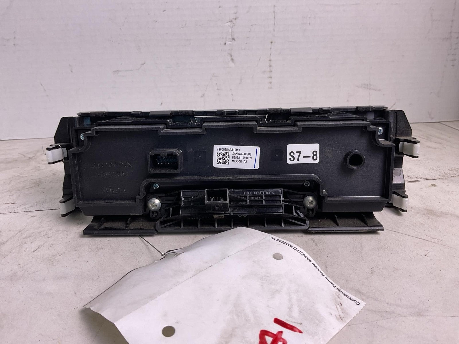 Heater A/c Control HONDA CIVIC 16 17 18 19 20 212