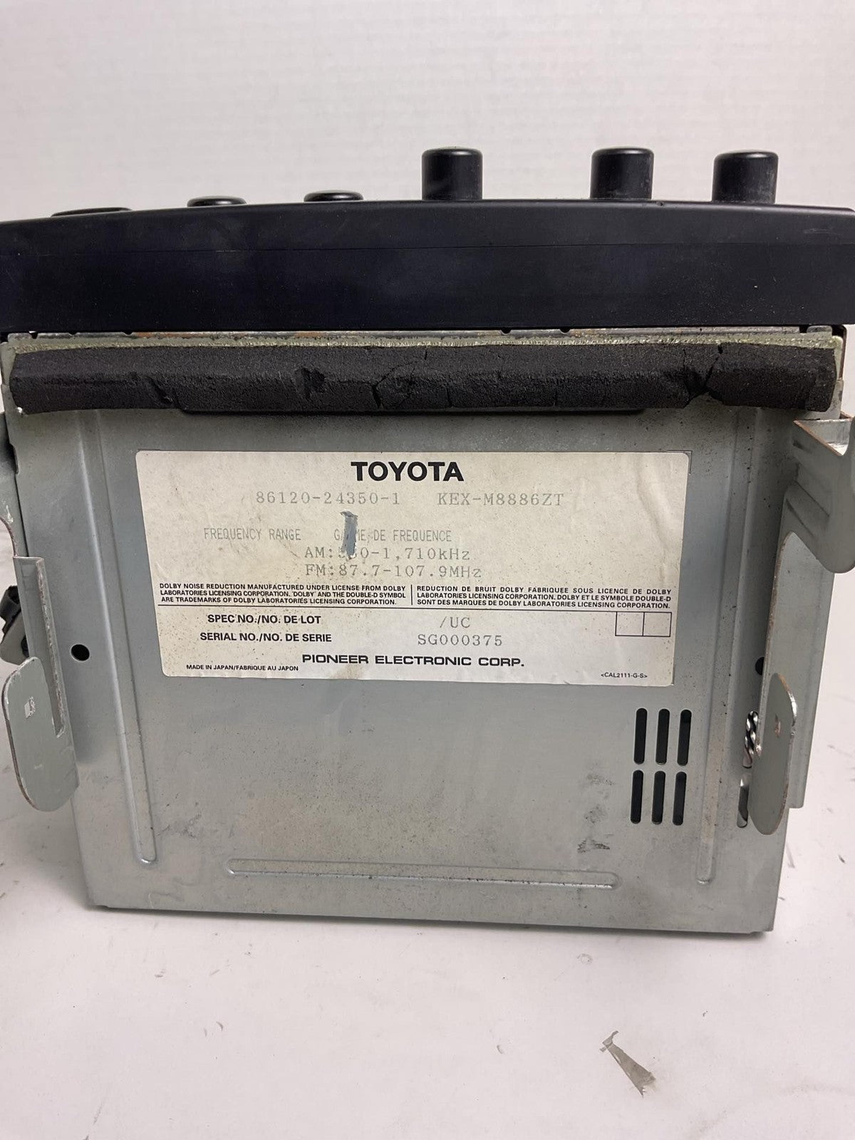 Audio & Visual Equip.(radio) LEXUS SC 300 & SC400 99 001