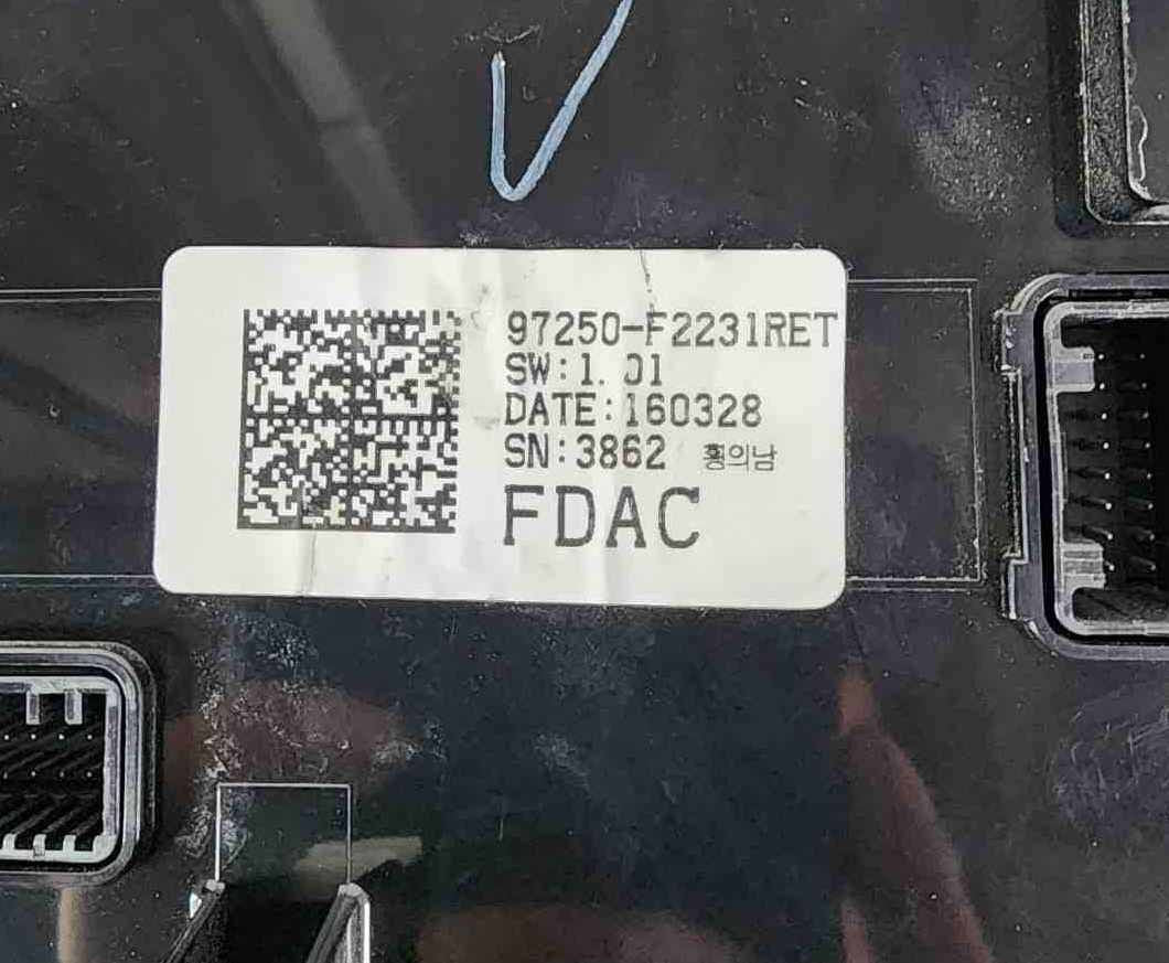 Heater A/c Control HYUNDAI ELANTRA 17 1813