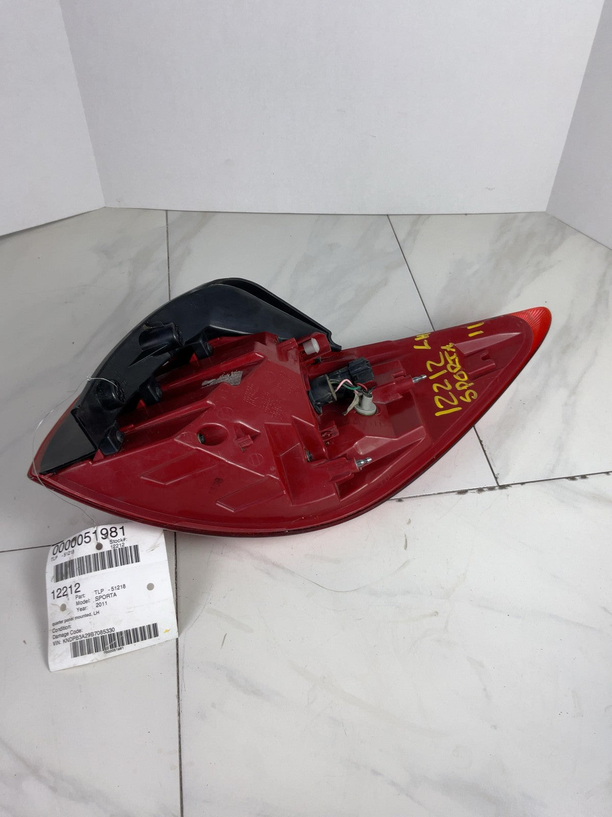 Tail Light Assembly KIA SPORTAGE Left 10 11 12 134