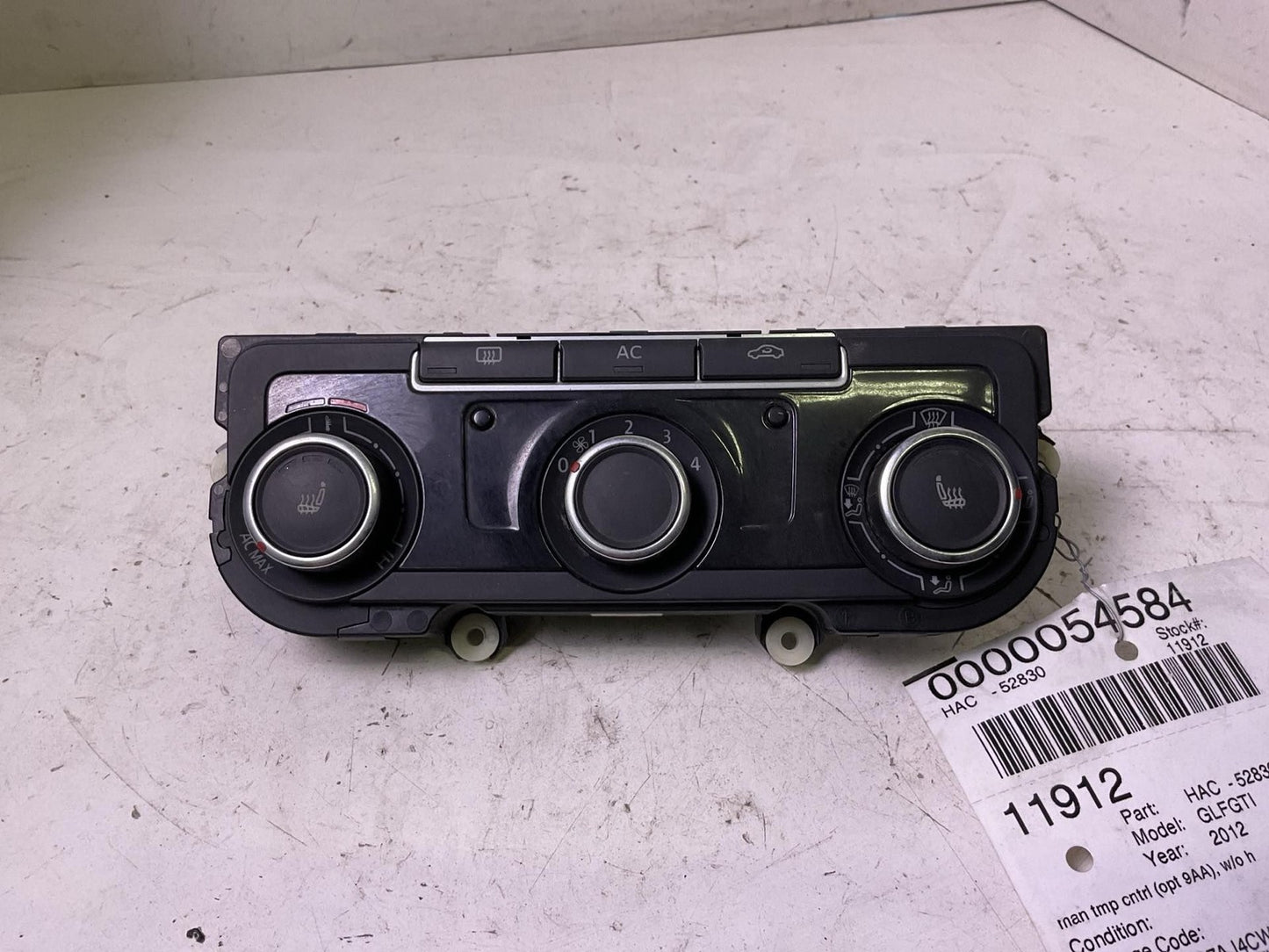 Heater A/c Control VW GOLF GTI 12 13 140