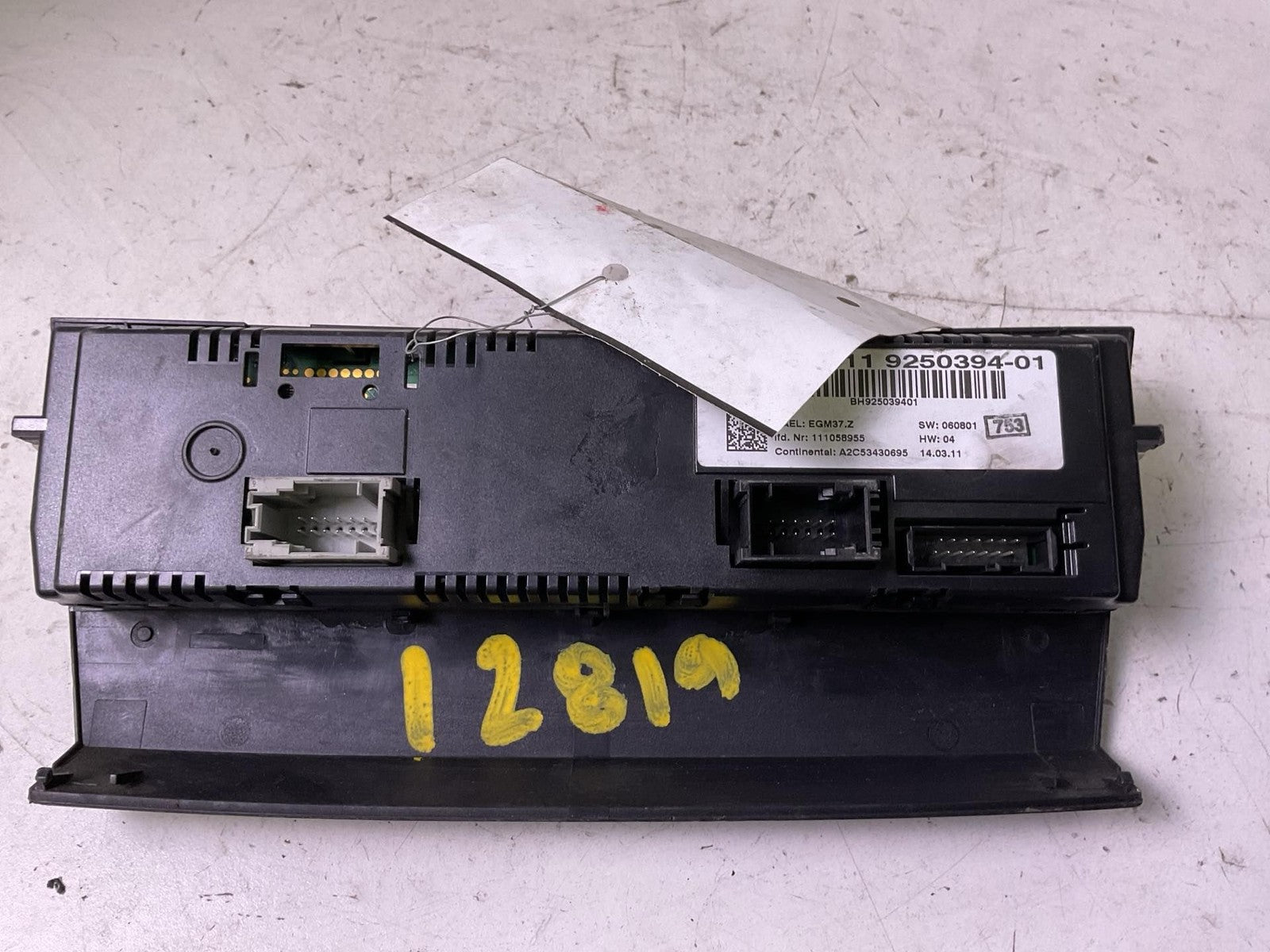 Heater A/c Control BMW 328 SERIES 10 11 123