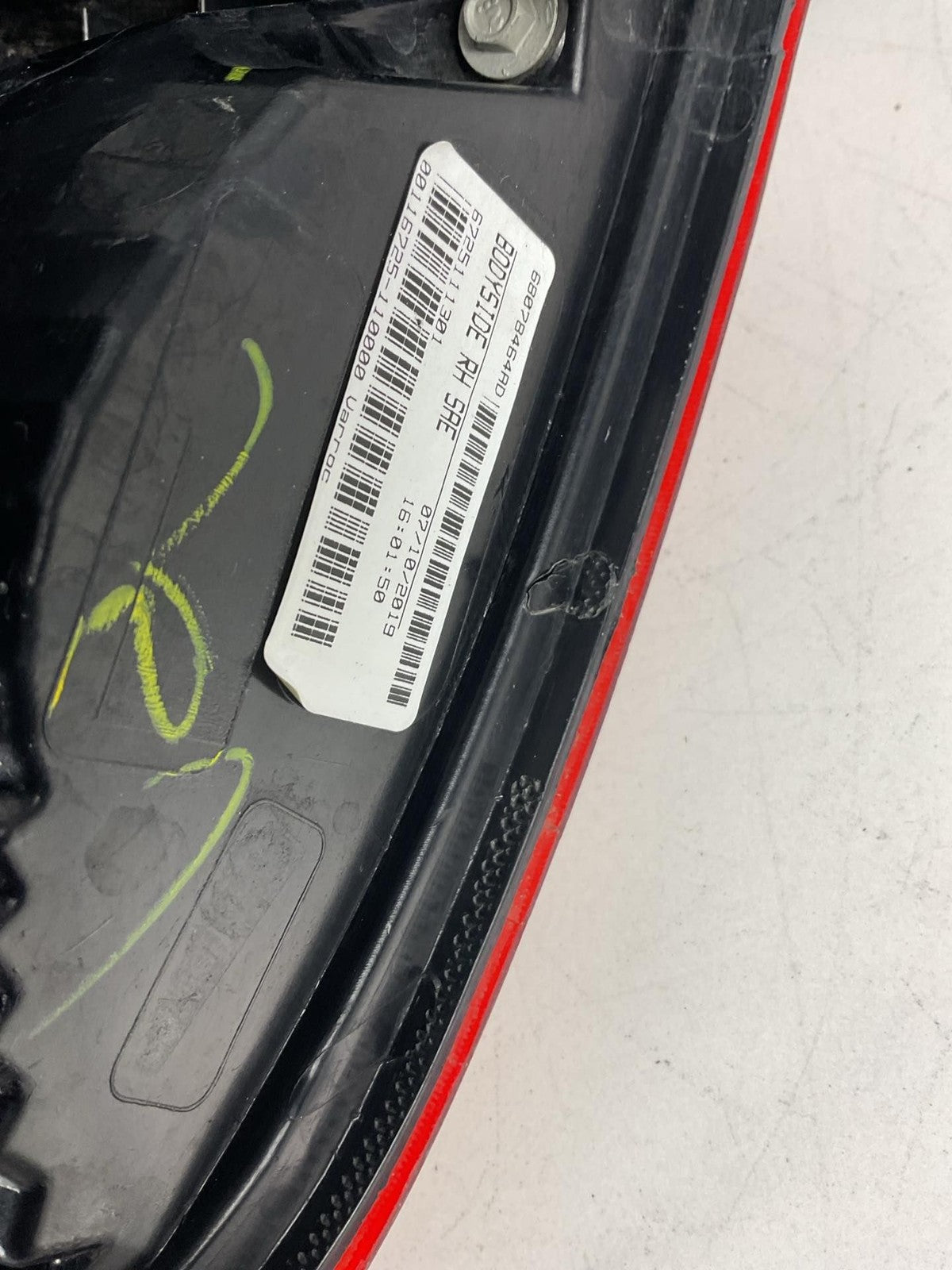 Tail Light Assembly DODGE JOURNEY Right 10 11 12 13 14 15 16 17 18 19 204