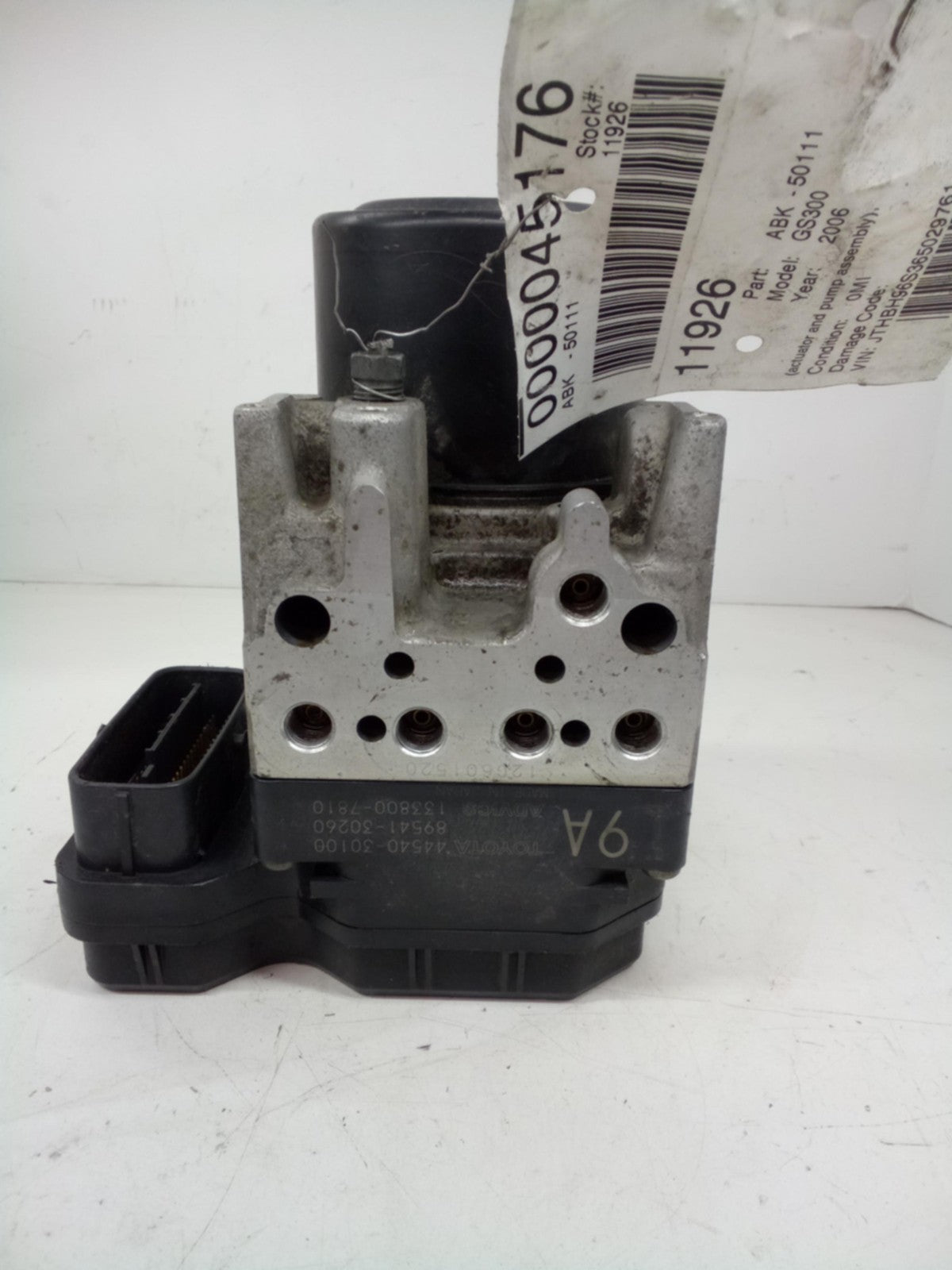 Anti-Lock Brake Pump Module Control Assembly For 2006 LEXUS GS3009