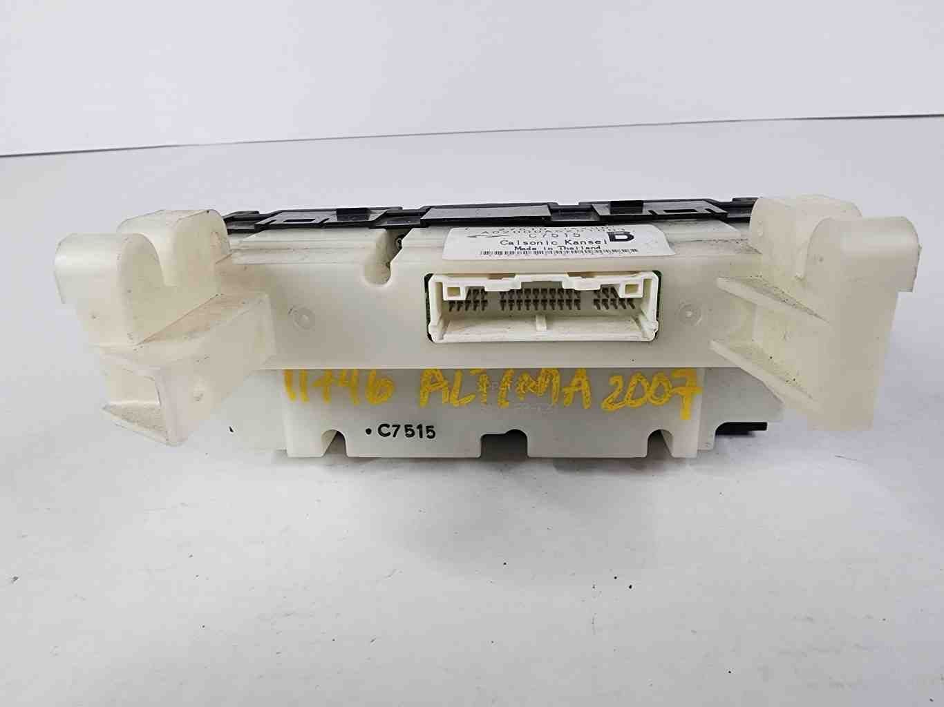 Heater A/c Control NISSAN ALTIMA 07 082