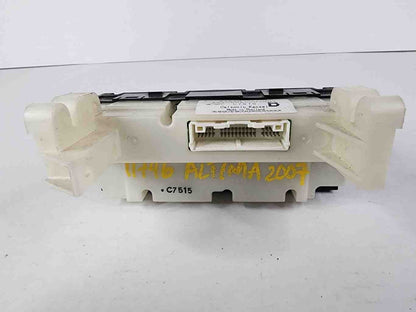 Heater A/c Control NISSAN ALTIMA 07 082