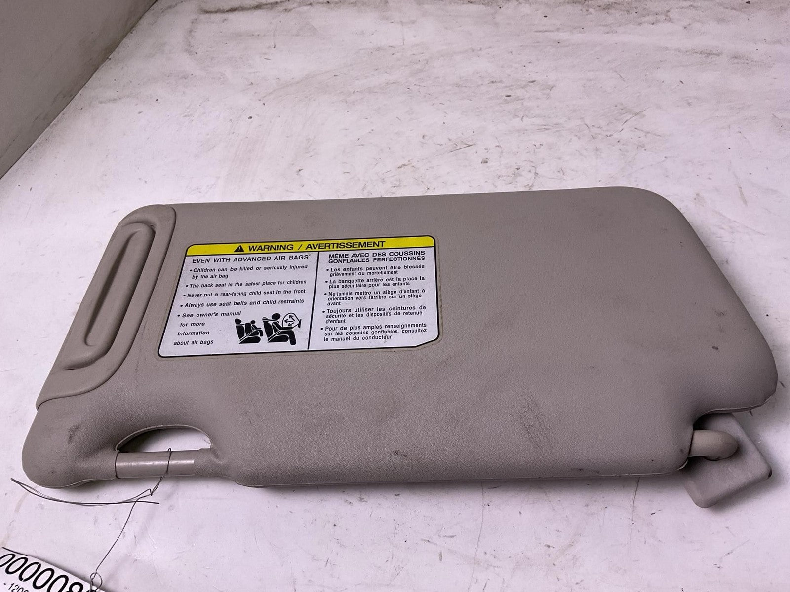 Sun Visor NISSAN VERSA Right 16 17 18 190